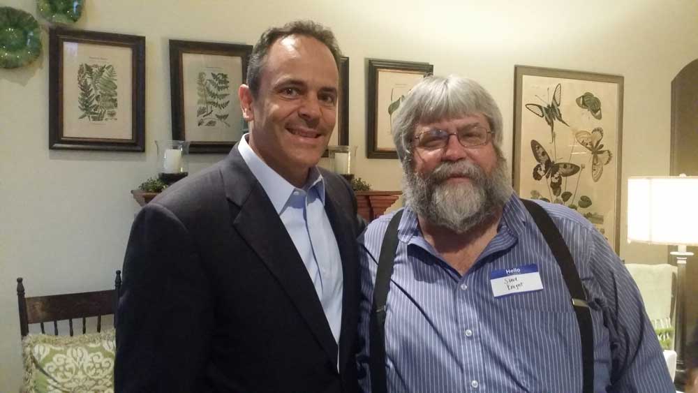 Danville Computer Doc Steve Knight and Matt Bevin Candidate for Kentucky Governor